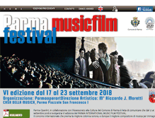 Tablet Screenshot of parmamusicfilmfestival.com